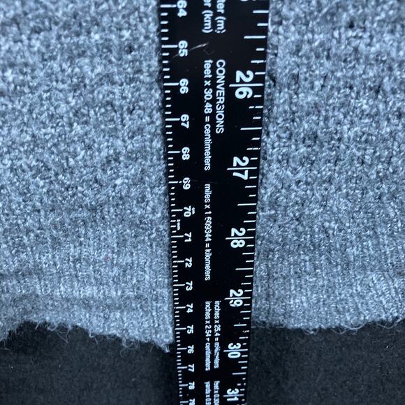 Maurices Womens Sweater Dark Gray Lightweight Waffle Knit Pullover Stretch L - Picture 9 of 12